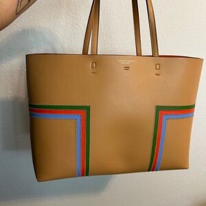 Tory Burch Leather T-Block tote bag with wallet